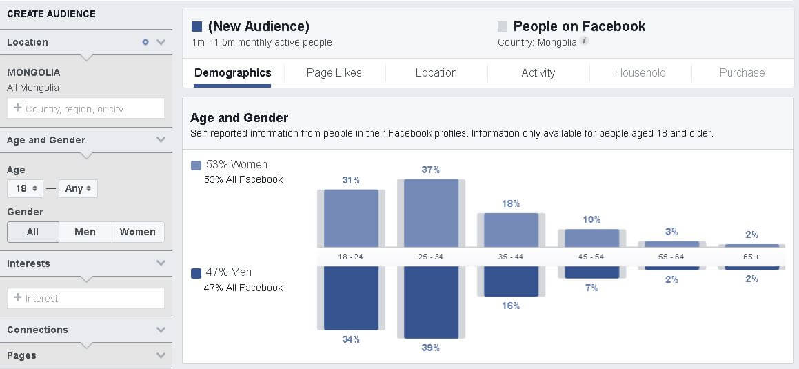 facebook-insights-Зорилтот хэрэглэгчдийн судалгаа